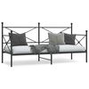 vidaXL daybed uden madras 75x190 cm st&aring;l sort