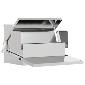 vidaXL Kylling treadle feeder S&oslash;lv 50 x 40 x 29 cm Galvaniseret st&aring;l