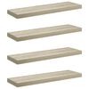 vidaXL v&aelig;ghylder 4 stk. 80x23,5x3,8 cm MDF egetr&aelig;sfarve