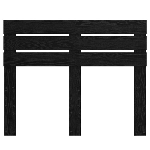 vidaXL Hovedg&aelig;rde Sort eg 120 cm Konstrueret tr&aelig;