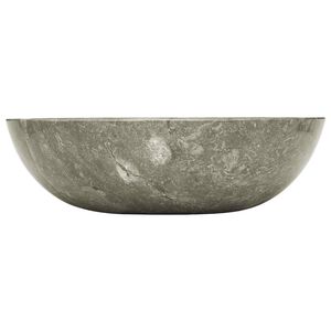 vidaXL h&aring;ndvask &Oslash;40x12 cm marmor gr&aring;