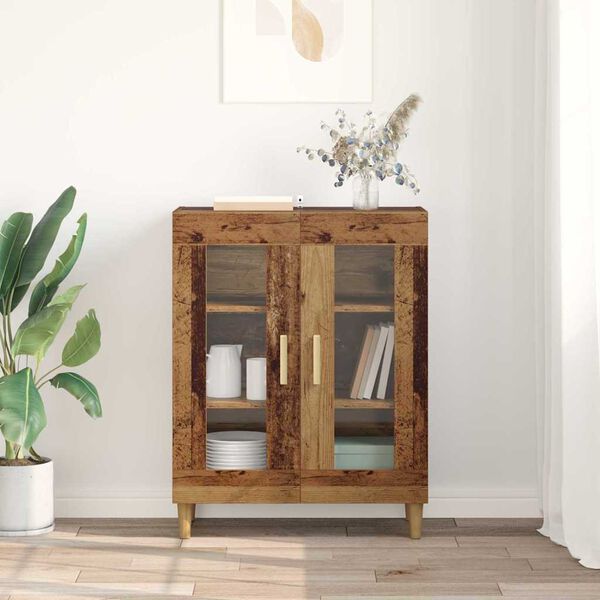 vidaXL Sideboard Gammelt tr&aelig; 69,5 x 34 x 90 cm Konstrueret tr&aelig;