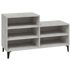 vidaXL skoreol 102x36x60 cm konstrueret tr&aelig; betongr&aring;