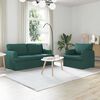 vidaXL Sofa 2 pcs M&oslash;rkegr&oslash;n