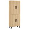 vidaXL h&oslash;jskab 69,5x34x180 cm konstrueret tr&aelig; sonoma-eg