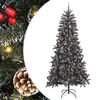 vidaXL Kunstigt juletr&aelig; Gr&oslash;n 240 cm PVC og plastik og st&aring;l