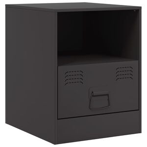 vidaXL sengebord 34,5x39x44 cm sort