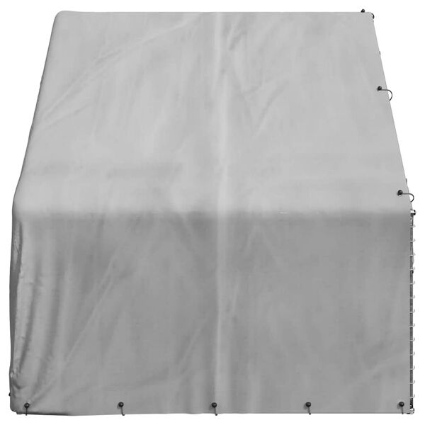 vidaXL udend&oslash;rs hundebur med overtr&aelig;k 3x2x1,9 m galvaniseret st&aring;l