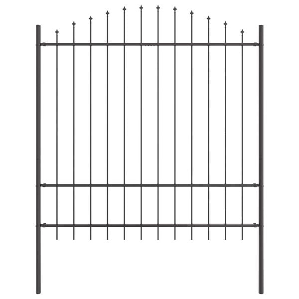 vidaXL Havehegn 4 pcs Grå 170 x 215 cm Pulverlakeret stål