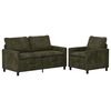 vidaXL Sofa S&aelig;t 2 stk. Gr&oslash;n Polyester