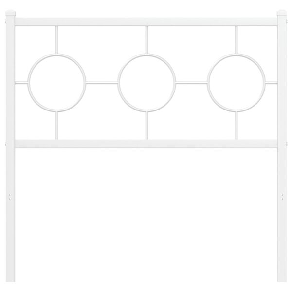 vidaXL udskiftningsgavl 90 cm metal hvid