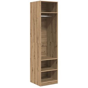 vidaXL Garderobeskab Artisan Egetr&aelig; 50 x 50 x 200 cm Konstrueret tr&aelig;