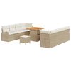 vidaXL Havesofa S&aelig;t 11 stk. Beige polyrattan