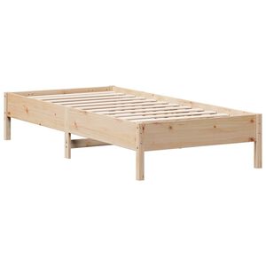 vidaXL sengeramme uden madras 90x200 cm massivt fyrretr&aelig;
