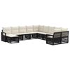vidaXL Havesofa S&aelig;t 11 stk. Sort polyrattan