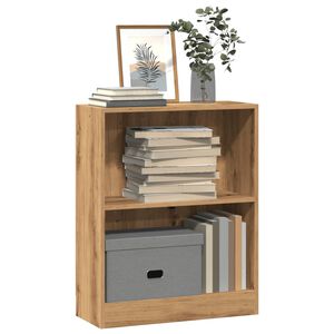 vidaXL bogreol 60x24x76 cm konstrueret tr&aelig; egetr&aelig;sfarve