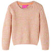 Sweater til b&oslash;rn str. 104 strikket lyser&oslash;d