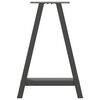 vidaXL spisebordsben A-formet 2 stk. antracit 50x(72-73) cm st&aring;l