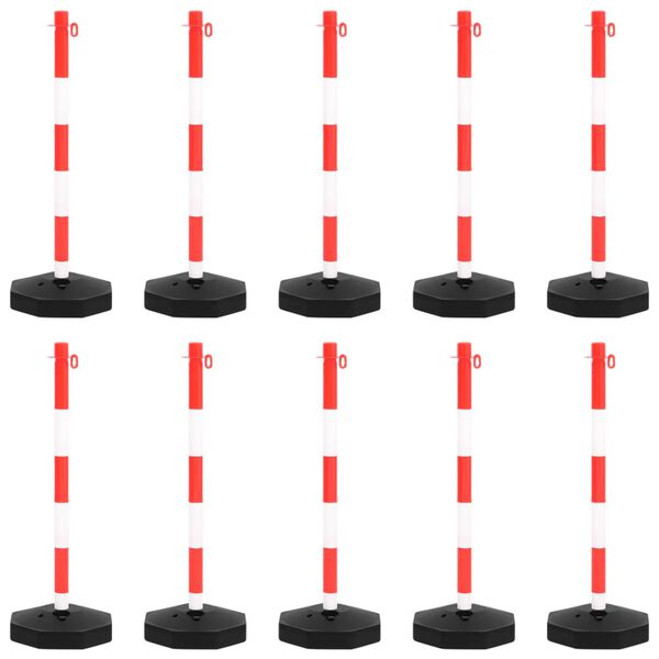 vidaXL trafikp&aelig;les&aelig;t med plastikk&aelig;de 10 m