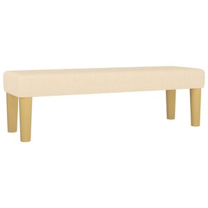 vidaXL b&aelig;nk 100x30x30 cm stof cremefarvet