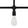 vidaXL loftlampe 3 x E27-pærer sort