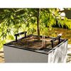 LECHUZA plantekrukke CANTO Stone 40 Low ALL-IN-ONE 40x40 cm stengr&aring;