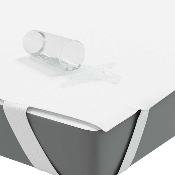 vidaXL madrasbeskytter 80x200 cm vandt&aelig;t hvid