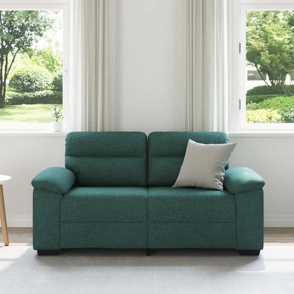 vidaXL 2-personers sofa 120 cm stof m&oslash;rkegr&oslash;n