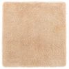 vidaXL shaggy gulvt&aelig;ppe NAVARRA 120x120 cm h&oslash;je luv polyester beige