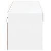 vidaXL tv-bord med LED-lys 100x30x30 cm hvid