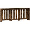 vidaXL radiatorskjuler 205x21,5x83,5 cm konstrueret tr&aelig; r&oslash;get egetr&aelig;