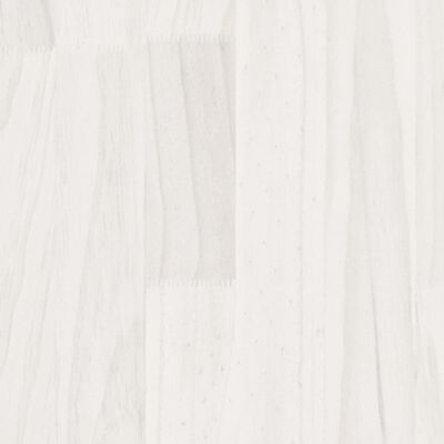 vidaXL sengeskab 35,5x33,5x41,5 cm massivt fyrretræ hvid