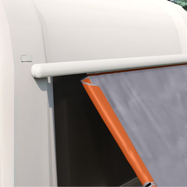 vidaXL Bagklapstelt med tag Gr&aring; og orange 190 x 150 x 185 cm taft