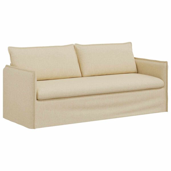 vidaXL Sofa Creme 196 x 82 x 85 cm Stof