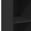 vidaXL reol 30x41x124 cm konstrueret træ sort