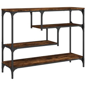 vidaXL konsolbord 100x30x75 cm konstrueret tr&aelig; r&oslash;get egetr&aelig;sfarve