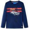 Lang&aelig;rmet T-shirt til b&oslash;rn str. 116 marinebl&aring;