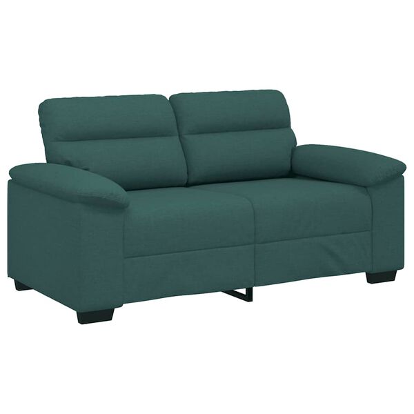 vidaXL 2-personers sofa 160x81x84 cm stof m&oslash;rkegr&oslash;n