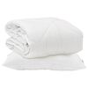vidaXL Dyne med pude 2 stk. Hvid Microfiber