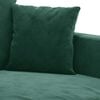 vidaXL 3-personers sofa 180 cm fl&oslash;jl m&oslash;rkegr&oslash;n