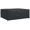 vidaXL M&oslash;belbetr&aelig;k Ensfarvet Sort 250 x 210 x 90 cm 210D