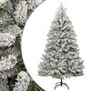 vidaXL kunstigt juletr&aelig; med sne 180 cm h&aelig;ngslet