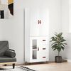 vidaXL h&oslash;jskab 69,5x34x180 cm konstrueret tr&aelig; hvid