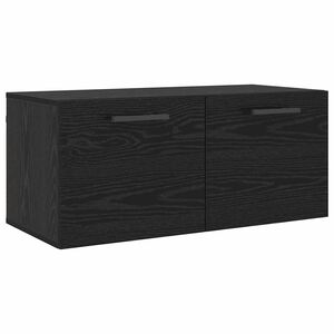 vidaXL V&aelig;gskab 80 x 36.5 x 35 cm Konstrueret tr&aelig; Sort eg
