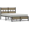 vidaXL sengeramme uden madras 120x200 cm metal sonoma-eg