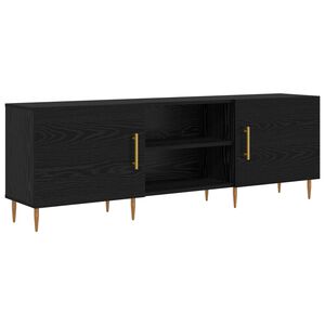 vidaXL TV-skab 150 x 30 x 50 cm Sort eg Konstrueret tr&aelig;