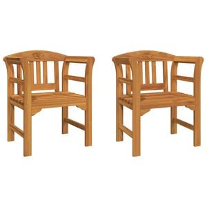 vidaXL Rosenstol 68,5 x 46 x 82,5 cm Massivt Akacietr&aelig; Cremehvid