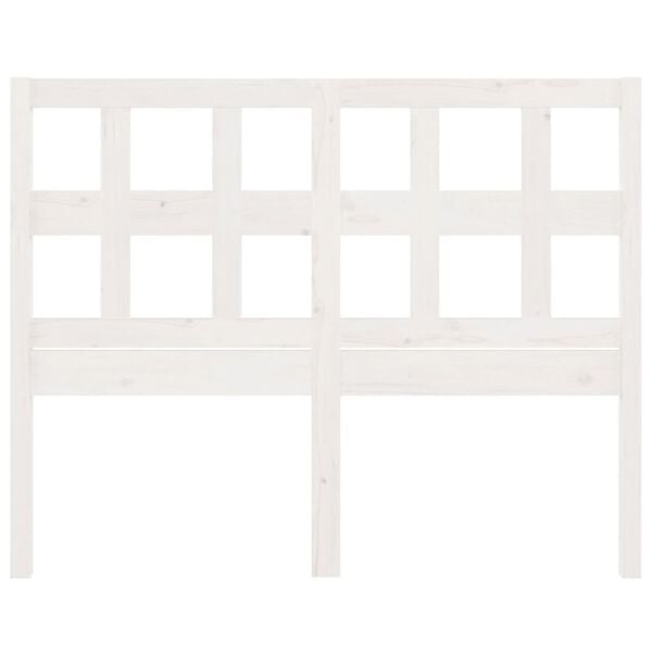 vidaXL sengeg&aelig;rde 165,5x4x100 cm massivt fyrretr&aelig; hvid