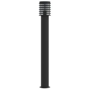 vidaXL udend&oslash;rs standerlampe 110 cm rustfrit st&aring;l sort