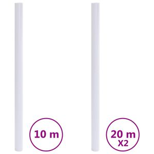 vidaXL vinduesfolie matteret PVC transparent grå